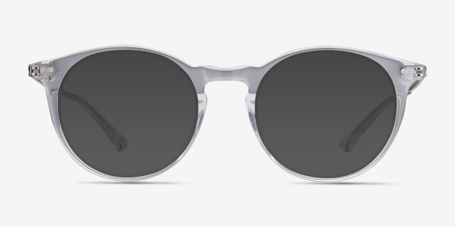 Luminous Clear Acetate-metalEyeglass Frames from EyeBuyDirect, with Tinted Lenses