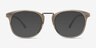 Era Gray Clear Acetate-metalEyeglass Frames from EyeBuyDirect, with Tinted Lenses