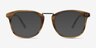 Era Brown Striped Acetate-metalEyeglass Frames from EyeBuyDirect, with Tinted Lenses