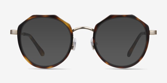 Accent Tortoise Acetate-metalEyeglass Frames from EyeBuyDirect, with Tinted Lenses