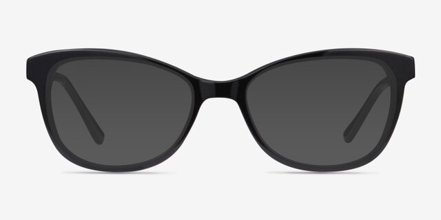 Ripple Black Acetate-metalEyeglass Frames from EyeBuyDirect, with Tinted Lenses