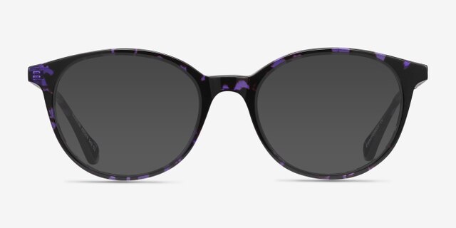 Martini Purple Tortoise AcetateEyeglass Frames from EyeBuyDirect, with Tinted Lenses