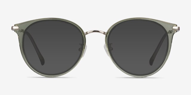 Hollie Green Plastic-metalEyeglass Frames from EyeBuyDirect, with Tinted Lenses