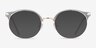 Moon River Clear Blue Plastic-metalMontures de lunettes de vue d'EyeBuyDirect, Avec des Verres Teintés