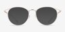 Dazzle Clear Acetate-metalEyeglass Frames from EyeBuyDirect, with Tinted Lenses