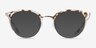Bouquet Floral Silver Acetate-metalEyeglass Frames from EyeBuyDirect, with Tinted Lenses