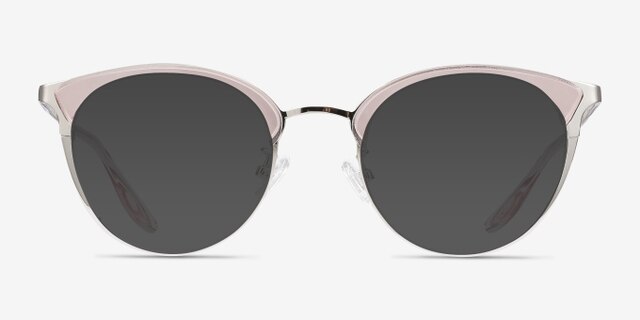 Bouquet Pink Silver Acetate-metalEyeglass Frames from EyeBuyDirect, with Tinted Lenses