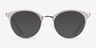 Bouquet Pink Silver Acetate-metalEyeglass Frames from EyeBuyDirect, with Tinted Lenses