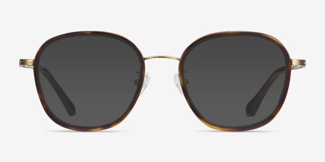 Beyond Tortoise Acetate-metalEyeglass Frames from EyeBuyDirect, with Tinted Lenses
