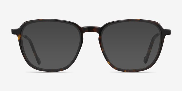 The Fan Tortoise Acetate-metalEyeglass Frames from EyeBuyDirect, with Tinted Lenses