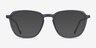 The Fan Gris Acetate-metalMontures de lunettes de vue d'EyeBuyDirect, Avec des Verres Teintés