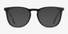 Vinyl Noir Acetate-metalMontures de lunettes de vue d'EyeBuyDirect, Avec des Verres Teintés