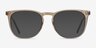 Vinyl Clear Brown Acetate-metalMontures de lunettes de vue d'EyeBuyDirect, Avec des Verres Teintés