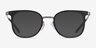 Rotem Black Acetate-metalEyeglass Frames from EyeBuyDirect, with Tinted Lenses