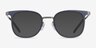 Rotem Navy Acetate-metalEyeglass Frames from EyeBuyDirect, with Tinted Lenses