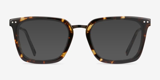 Poise Tortoise Acetate-metalEyeglass Frames from EyeBuyDirect, with Tinted Lenses
