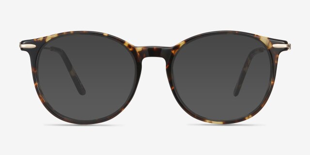 Quill Tortoise Acetate-metalEyeglass Frames from EyeBuyDirect, with Tinted Lenses