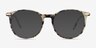 Quill Ivory Tortoise Acetate-metalEyeglass Frames from EyeBuyDirect, with Tinted Lenses