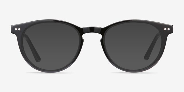 Traveller Black AcetateEyeglass Frames from EyeBuyDirect, with Tinted Lenses
