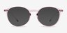 Amity Clear Purple Plastic-metalMontures de lunettes de vue d'EyeBuyDirect, Avec des Verres Teintés