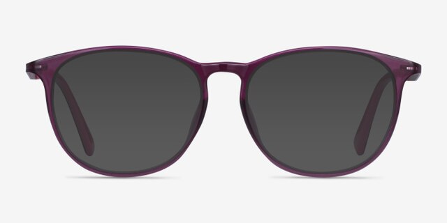 Today Purple Plastic-metalEyeglass Frames from EyeBuyDirect, with Tinted Lenses