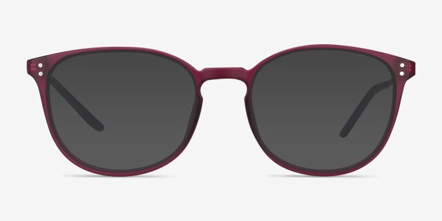 Spoken Purple MetalEyeglass Frames from EyeBuyDirect, with Tinted Lenses
