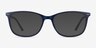 Clarity Blue Plastic-metalEyeglass Frames from EyeBuyDirect, with Tinted Lenses