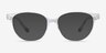Element Transparent Plastic-metalMontures de lunettes de vue d'EyeBuyDirect, Avec des Verres Teintés