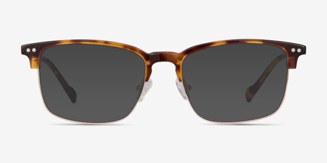 Explorer Tortoise Acetate-metalEyeglass Frames from EyeBuyDirect, with Tinted Lenses