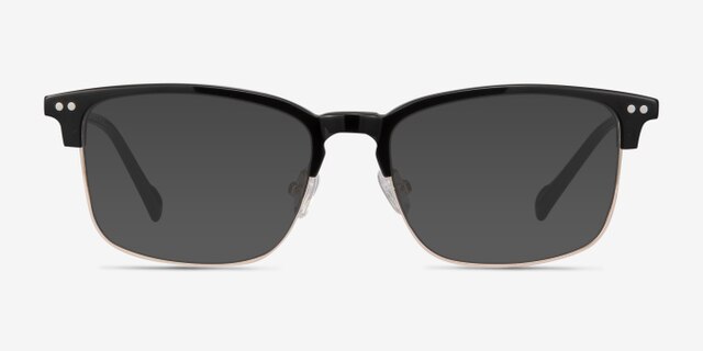 Explorer Noir Acetate-metalMontures de lunettes de vue d'EyeBuyDirect, Avec des Verres Teintés