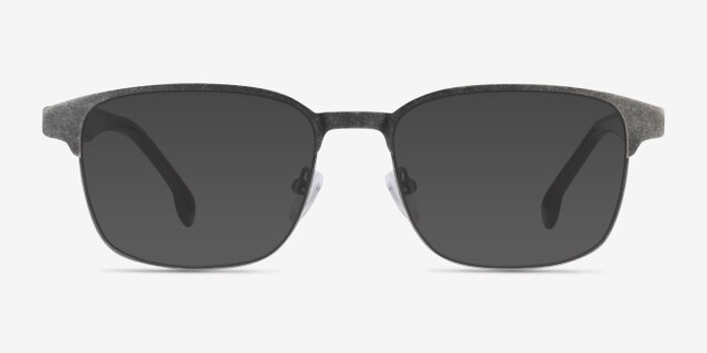 Meta Gunmetal Acetate-metalEyeglass Frames from EyeBuyDirect, with Tinted Lenses
