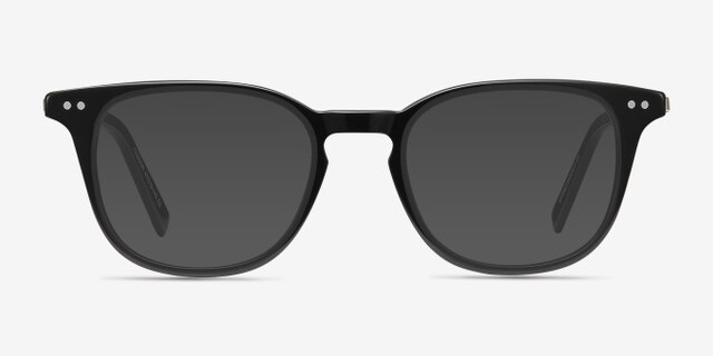 Candor Black Acetate-metalEyeglass Frames from EyeBuyDirect, with Tinted Lenses
