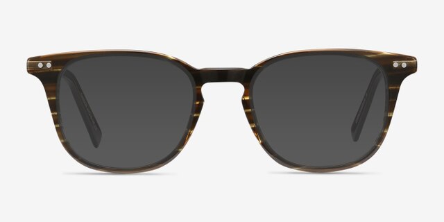 Candor Striped AcetateEyeglass Frames from EyeBuyDirect, with Tinted Lenses