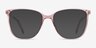 Aroma Pink Acetate-metalEyeglass Frames from EyeBuyDirect, with Tinted Lenses