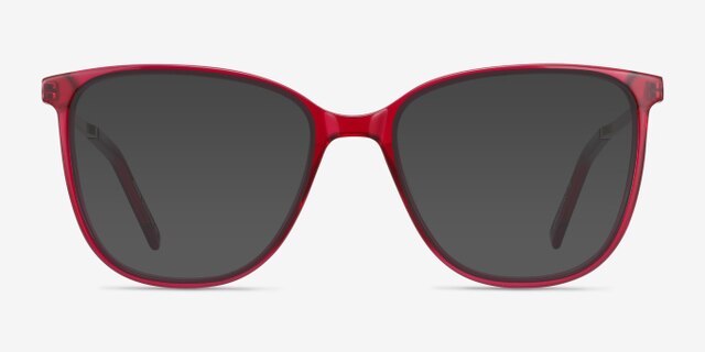 Aroma Framboise Acetate-metalMontures de lunettes de vue d'EyeBuyDirect, Avec des Verres Teintés