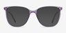 Aroma Violet Acetate-metalMontures de lunettes de vue d'EyeBuyDirect, Avec des Verres Teintés