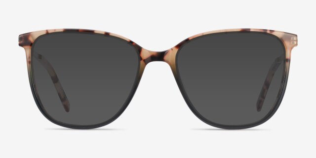 Aroma Tortoise Green Acetate-metalMontures de lunettes de vue d'EyeBuyDirect, Avec des Verres Teintés