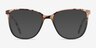 Aroma Tortoise Green Acetate-metalMontures de lunettes de vue d'EyeBuyDirect, Avec des Verres Teintés