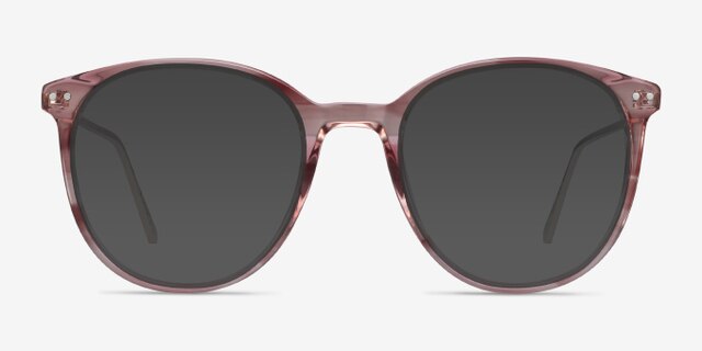 Oriana Pink Acetate-metalEyeglass Frames from EyeBuyDirect, with Tinted Lenses