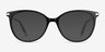 Attitude Black Acetate-metalEyeglass Frames from EyeBuyDirect, with Tinted Lenses