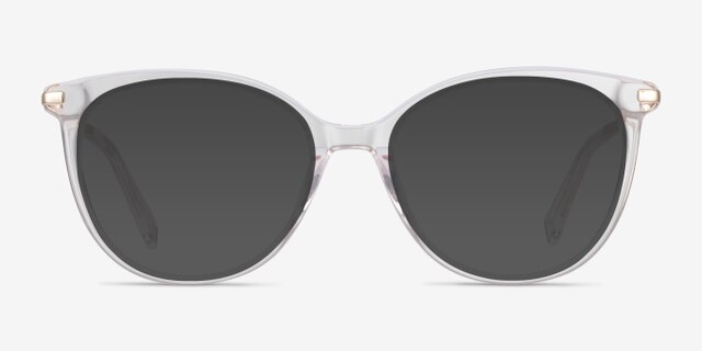 Attitude Clear Acetate-metalEyeglass Frames from EyeBuyDirect, with Tinted Lenses
