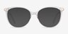 Attitude Clear Acetate-metalEyeglass Frames from EyeBuyDirect, with Tinted Lenses