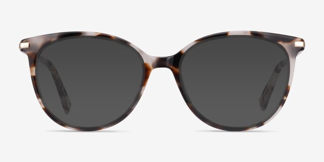 Attitude Ivory Tortoise Acetate-metalEyeglass Frames from EyeBuyDirect, with Tinted Lenses