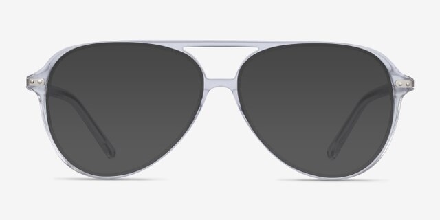 Viento Transparent AcétateMontures de lunettes de vue d'EyeBuyDirect, Avec des Verres Teintés