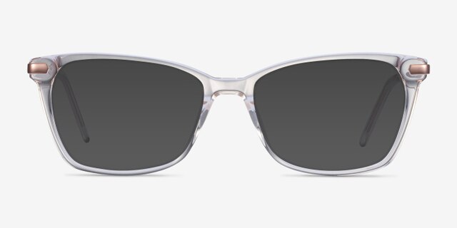 Forward Transparent Acetate-metalMontures de lunettes de vue d'EyeBuyDirect, Avec des Verres Teintés