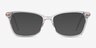Forward Transparent Acetate-metalMontures de lunettes de vue d'EyeBuyDirect, Avec des Verres Teintés