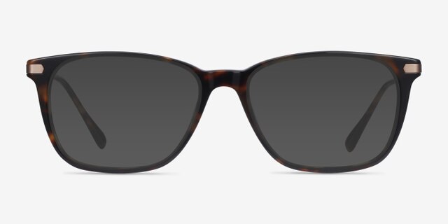 Plaza Écailles Acetate-metalMontures de lunettes de vue d'EyeBuyDirect, Avec des Verres Teintés