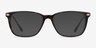 Plaza Écailles Acetate-metalMontures de lunettes de vue d'EyeBuyDirect, Avec des Verres Teintés