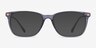 Plaza Gray Acetate-metalEyeglass Frames from EyeBuyDirect, with Tinted Lenses