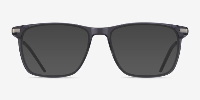 Envision Gris Acetate-metalMontures de lunettes de vue d'EyeBuyDirect, Avec des Verres Teintés